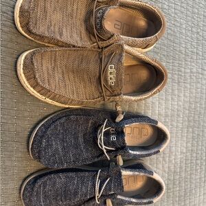 Hey Dude Men's Loafers - Brown and Navy